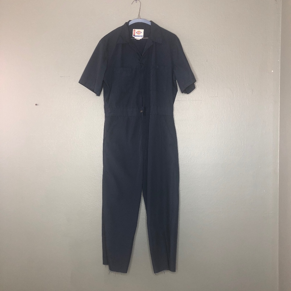 DICKIES SHORT SLEEVE COVERALLS // NAVY BLUE